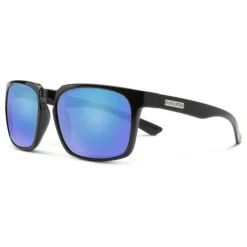 Suncloud Hundo Sunglasses Black Polarized Blue Mirror - Your Premium Fishing Gear Store Rods Lines Baits Accessories* Shop All