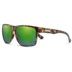 Suncloud Rambler Sunglasses Matte Tortoise Polar Green Mirror - Your Premium Fishing Gear Store Rods Lines Baits Accessories* Shop All