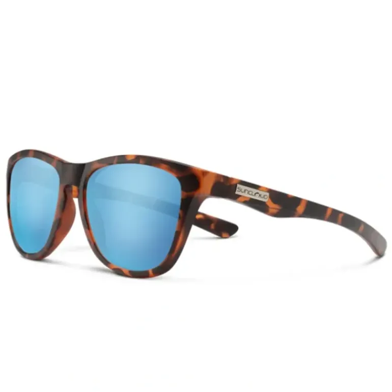 Suncloud Topsail Matte Tortoise Polarized Aqua Mirror - Your Premium Fishing Gear Store Rods Lines Baits Accessories* Shop All