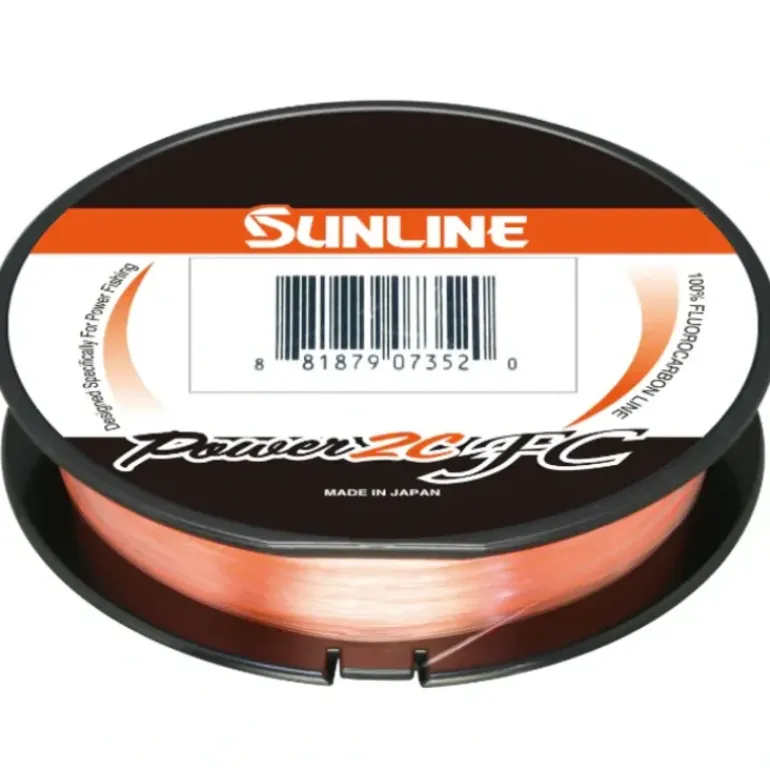 Sunline Power 2C FC Fluorocarbon Line, 165yd, Metered Orange/Clear - Your Premium Fishing Gear Store Rods Lines Baits Accessories* Fishing Line