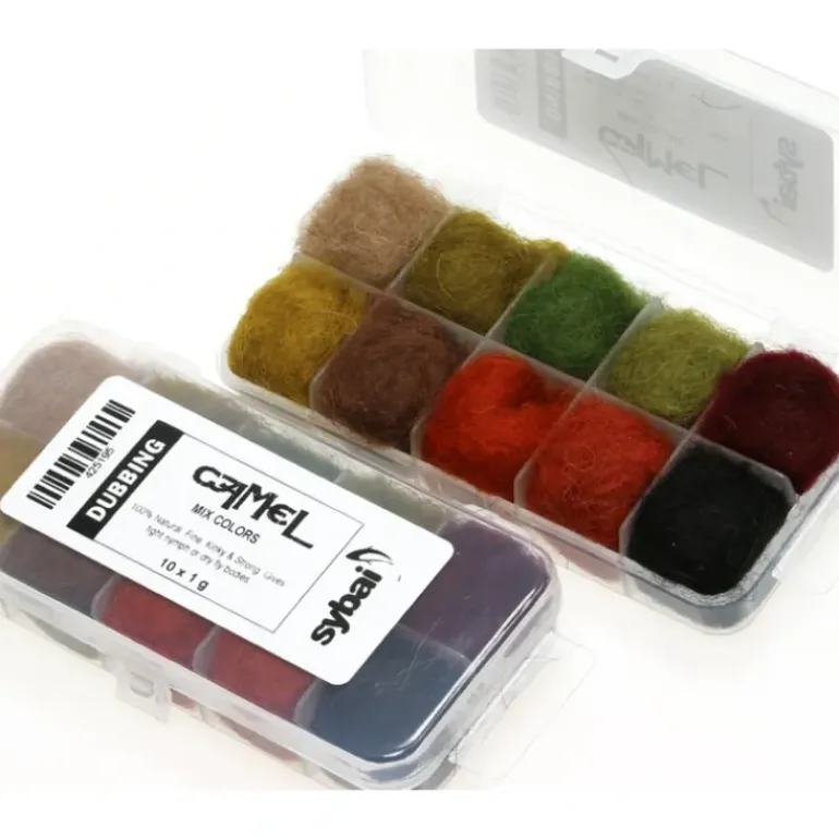 Sybai Camel Dubbing Box- Mix Colors - Your Premium Fishing Gear Store Rods Lines Baits Accessories* Fly Fishing