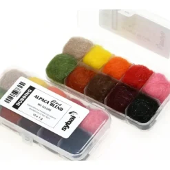 Sybai Fine Alpaca Dubbing Box- Mix Colors - Your Premium Fishing Gear Store Rods Lines Baits Accessories* Shop All