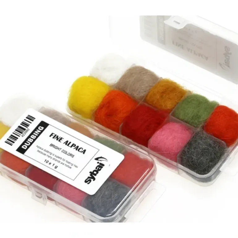 Sybai Fine Alpaca Dubbing Box- Bright - Your Premium Fishing Gear Store Rods Lines Baits Accessories* Shop All