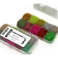 Sybai Flash Nymph Dubbing Box- Bright - Your Premium Fishing Gear Store Rods Lines Baits Accessories* Shop All