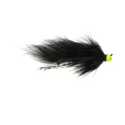 Tactical Hot Head Jig Zonker Black Barbless - Your Premium Fishing Gear Store Rods Lines Baits Accessories* Shop All