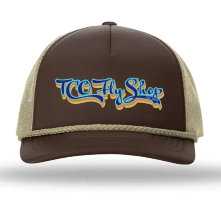 TCO Fly Shop Hat Low Pro Foam Trucker - Retro Logo - Your Premium Fishing Gear Store Rods Lines Baits Accessories^ Discount