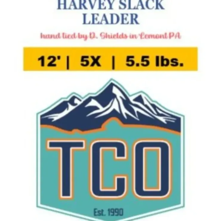TCO Hand Tied Harvey Slack Leader 12' 5X - Your Premium Fishing Gear Store Rods Lines Baits Accessories^ Clearance