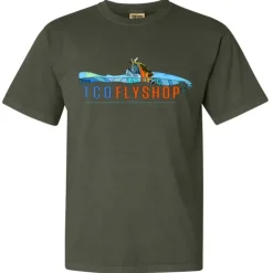 TCO Logo T-Shirt Deyoung Brown Trout Riser - Your Premium Fishing Gear Store Rods Lines Baits Accessories^ Store