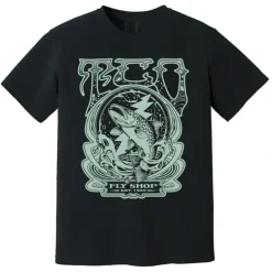 TCO Logo T-Shirt - Trippy Rising Trout - Your Premium Fishing Gear Store Rods Lines Baits Accessories^ Clearance