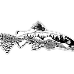 The Remedy - Elements of Fly Fishing Sticker - Your Premium Fishing Gear Store Rods Lines Baits Accessories^ Outlet