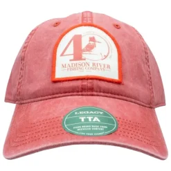 40th Logo Hat Weathered Red w/Printed Front Patch - Your Premium Fishing Gear Store Rods Lines Baits Accessories^ Best Sale
