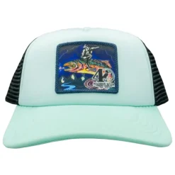 40th Logo Laguna Trucker Hat Mint w/ Trout Rodeo Logo - Your Premium Fishing Gear Store Rods Lines Baits Accessories^ Cheap