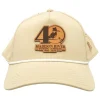40th Logo 5 Panel Performance Hat Desert w/White Rope - Your Premium Fishing Gear Store Rods Lines Baits Accessories^ Shop