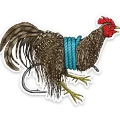 Tied Rooster Hackle Sticker - Your Premium Fishing Gear Store Rods Lines Baits Accessories^ Cheap