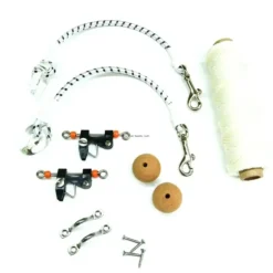 Tigress Economy Outrigger Single Rigging Kit, up to 15', White Nylon Braid - Your Premium Fishing Gear Store Rods Lines Baits Accessories^ Clearance