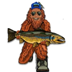 Trout Huntin' Squatch Sticker - Your Premium Fishing Gear Store Rods Lines Baits Accessories^ Shop