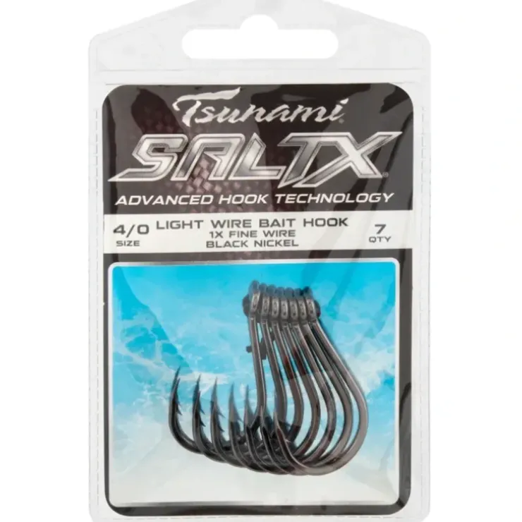 Tsunami SaltX Light Wire Bait Hook - Your Premium Fishing Gear Store Rods Lines Baits Accessories^ Store