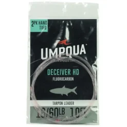 Umpqua Deceiver HD Tarpon Fluoro Leader w/ Pink Shock Tippet - 10' - Your Premium Fishing Gear Store Rods Lines Baits Accessories^ Hot