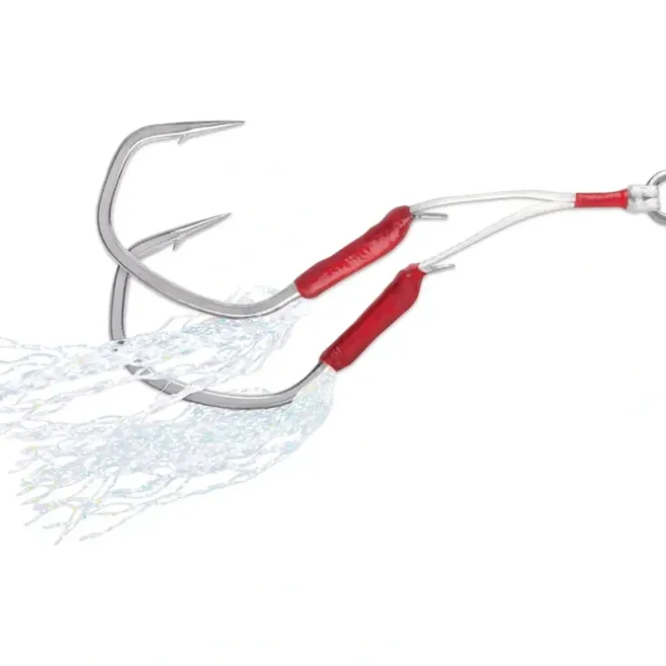 VMC TechSet Tandem Assist Hooks, Tin, #3/0, 200 lb, 3 - Your Premium Fishing Gear Store Rods Lines Baits Accessories^ Outlet