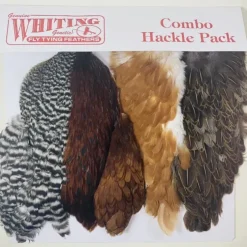 Whiting Introductory Soft Hackle Pack 2 Half Capes 2 Half Saddles - Your Premium Fishing Gear Store Rods Lines Baits Accessories^ Clearance