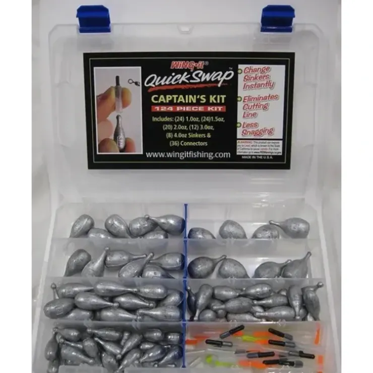 Wing-It 124 Pc Captain's Sinker Kit - Your Premium Fishing Gear Store Rods Lines Baits Accessories^ Clearance