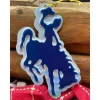 Wyoming Cowboy Blue License Plate Christmas Ornament - Your Premium Fishing Gear Store Rods Lines Baits Accessories^ Cheap