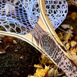 XL 18"x14" - Brown Trout Engraved - Classic Fly Fishing Traditional Landing Net - Your Premium Fishing Gear Store Rods Lines Baits Accessories^ Clearance