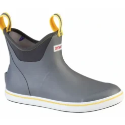 Xtratuf Men's Gray Men's 6 in Ankle Deck Boot Size 12 - Your Premium Fishing Gear Store Rods Lines Baits Accessories^ Shop