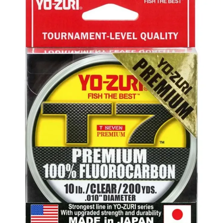 Yo-Zuri T-7 Premium Fluorocarbon Line (6lb-25lb, 200yd, Clear) - Your Premium Fishing Gear Store Rods Lines Baits Accessories^ Online